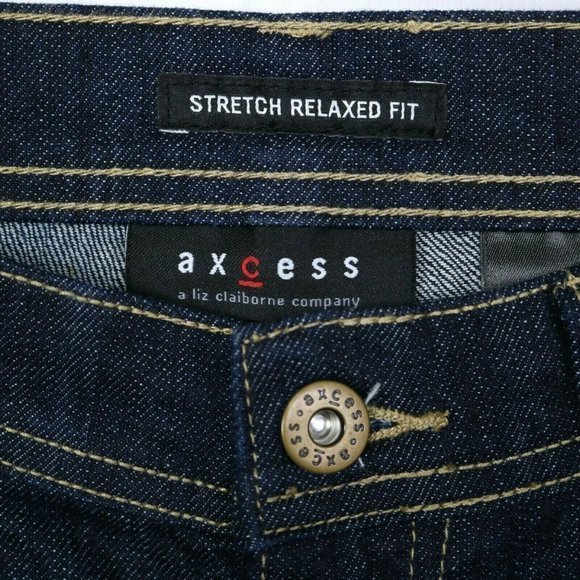 Axcess Claiborne Straight Leg Relaxed Fit Jeans Stretch Mid Rise 6 - Picture 4 of 10